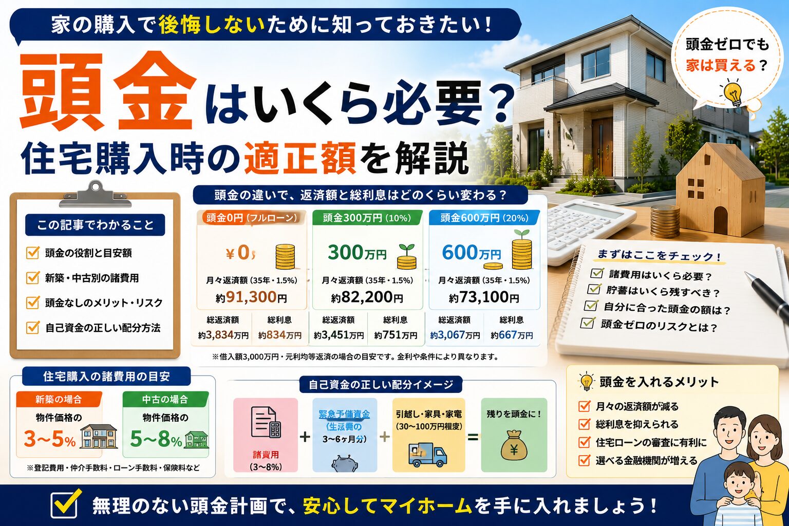 頭金はいくら必要