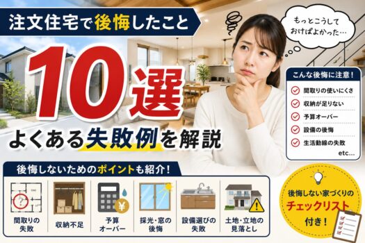 注文住宅で後悔したこと10選