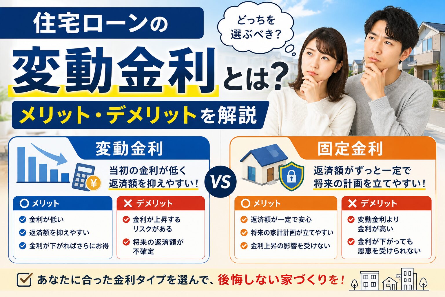 住宅ローンの変動金利とは