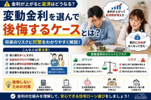 変動金利を選んで後悔するケースとは