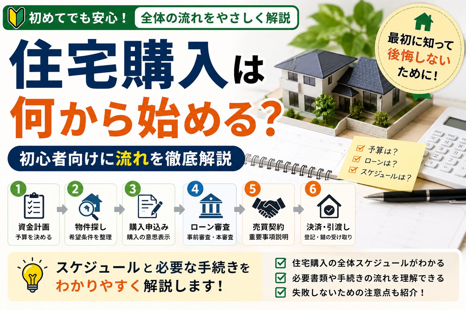 住宅購入は何から始める？初心者向けに流れを解説
