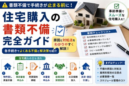 住宅購入の手続きでよくある書類不備とその対処法