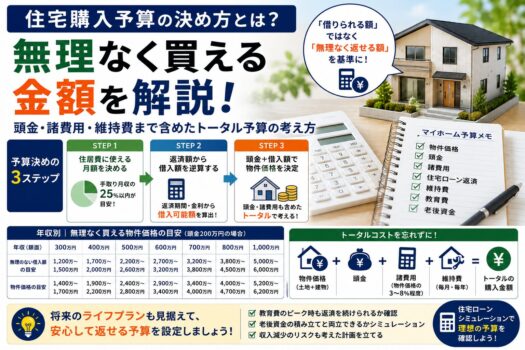 住宅購入予算の決め方とは