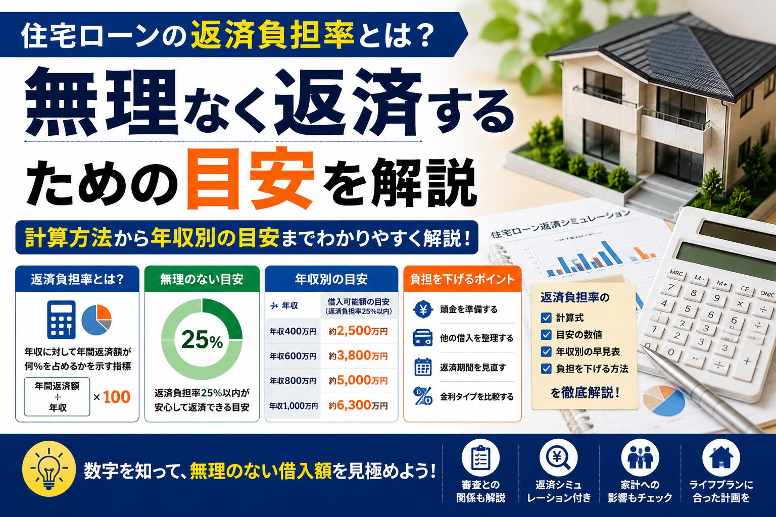 住宅ローンの返済負担率とは？