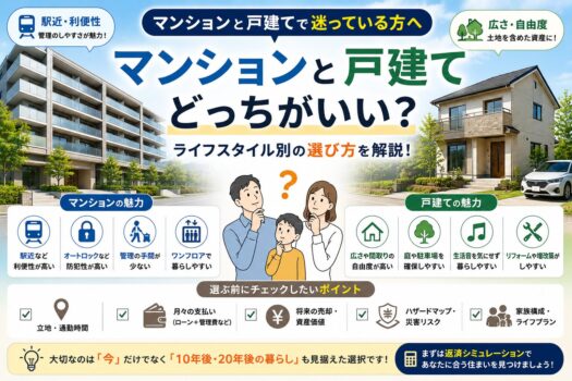 マンションと戸建てどっちがいい