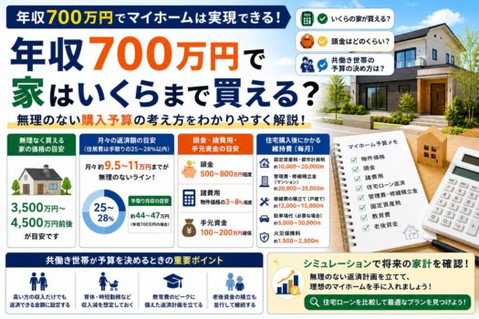 年収700万円で家はいくらまで買える