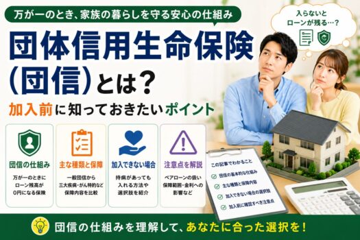 団体信用生命保険（団信）とは？加入前に知っておきたいポイント