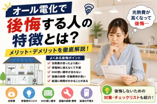 オール電化で後悔する人の特徴とは？