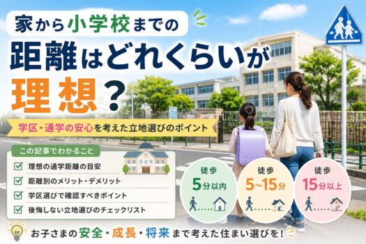 小学校までの距離はどれくらいが理想？
