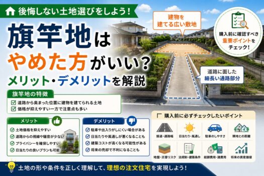 旗竿地はやめた方がいい？メリット・デメリットを解説