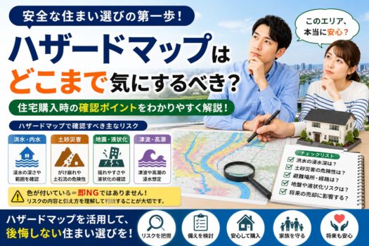 ハザードマップはどこまで気にするべき？住宅購入時の確認ポイント