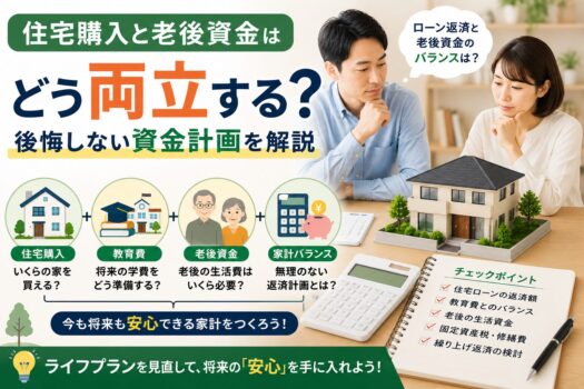 住宅購入と老後資金はどう両立する？後悔しない資金計画
