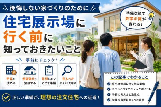 住宅展示場に行く前に知っておきたいこと