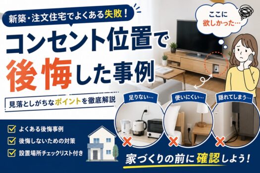 コンセント位置で後悔した事例