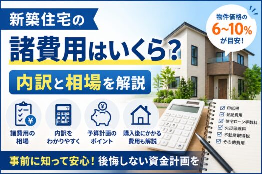 新築住宅の諸費用はいくら？内訳と相場を解説