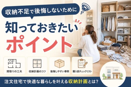 収納不足で後悔しないために知っておきたいポイント