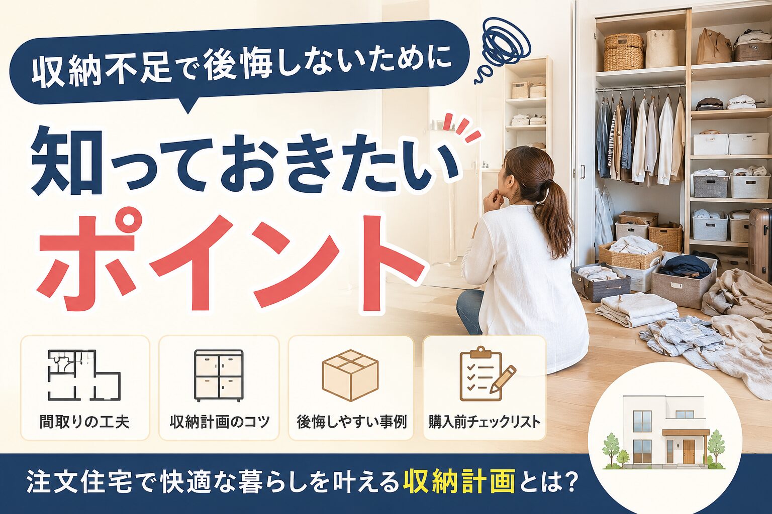 収納不足で後悔しないために知っておきたいポイント