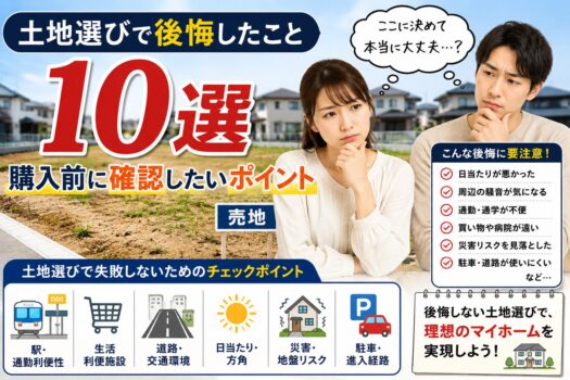 土地選びで後悔したこと10選